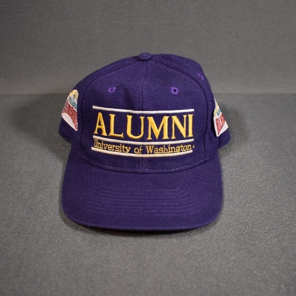 University of Washington Alumni Hat Vintage Wool Acrylic The Game Branded Snap